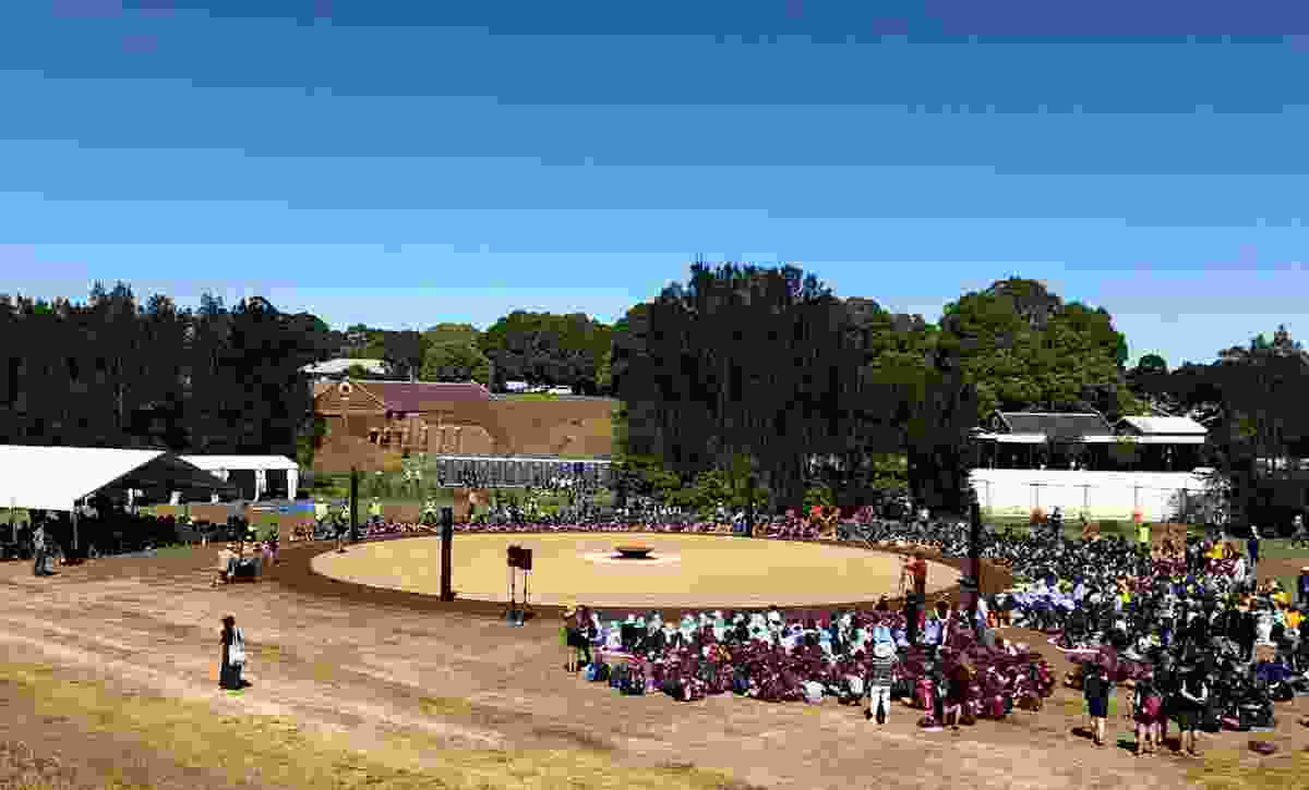 Murama Healing Space & Dance Ground by Murama Cultural Council in partnership with the Sydney Olympic Park Authority.