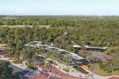 Indicative scheme for the Harry Butler Environmental Education Centre at Murdoch University.