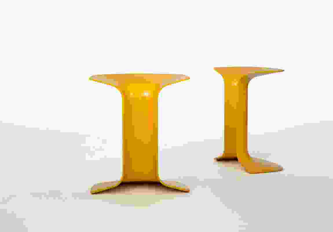 Serif stools by Charles Wilson.