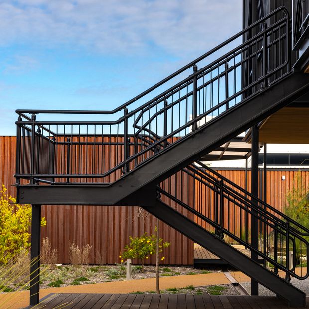 Conectabal commercial balustrades by Moddex | ArchitectureAu