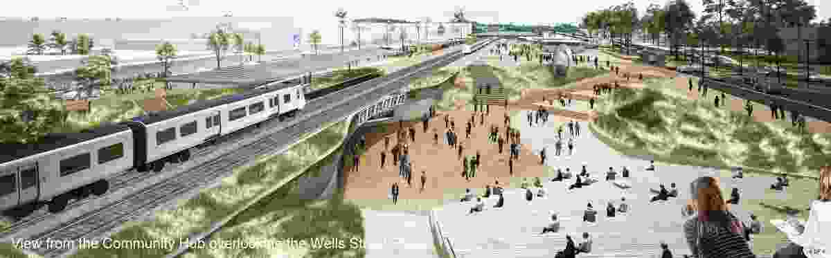 Proposal for the new Frankston railway station by Grimshaw.