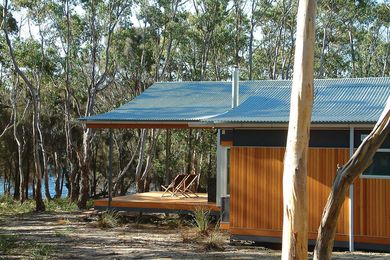 Decks make the most of the views and provide shelter or sunlight at different times.