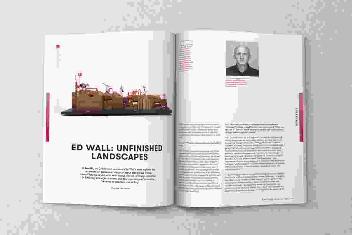A spread from the November 2019 issue of Landscape Architecture Australia.