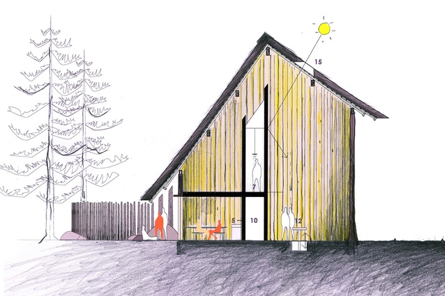 The proposal by Peter Stutchbury Architecture, Keiji Ashizawa Design, Janet Laurence and Marian Macken.