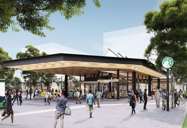 Concept design of Monash station of the Suburban Rail Loop project.