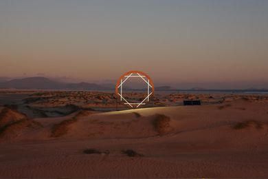 Aperture f/1.2, Shallow Inlet (2015). Each of the series of four installations decreased its aperture in response to the compression of the landscape around the bay, from primary sand dunes to rocky escarpment. Waratah Bay, Victoria, Regional Arts Victoria Fund 2015