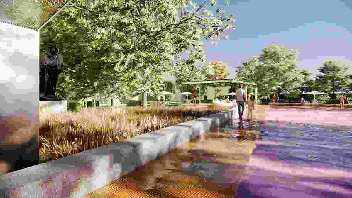 Pink pond installation wins 2021 NGV Architecture Commission