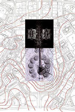 Drawings from the stage 2 entry. Precinct plan.