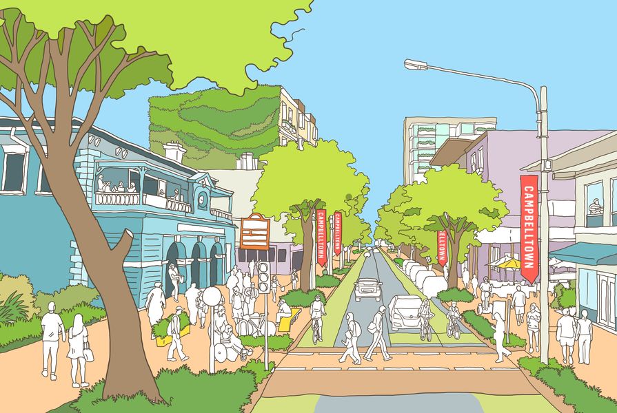 Reimagining Campbelltown City Centre Master Plan (NSW) by Campbelltown City Council in partnership with Urbis, AECOM, Arcadis and Astrolabe