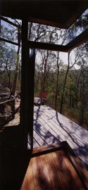 Looking over the layered deck into the landscape.