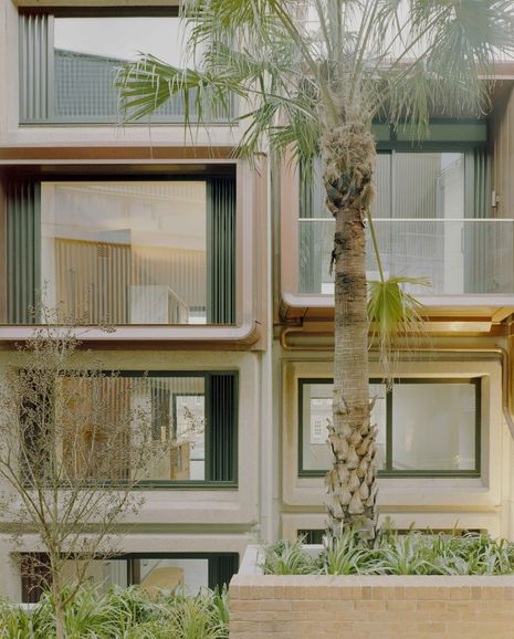 Copper-lined infills and clip-ons signify where the floor area has been increased.