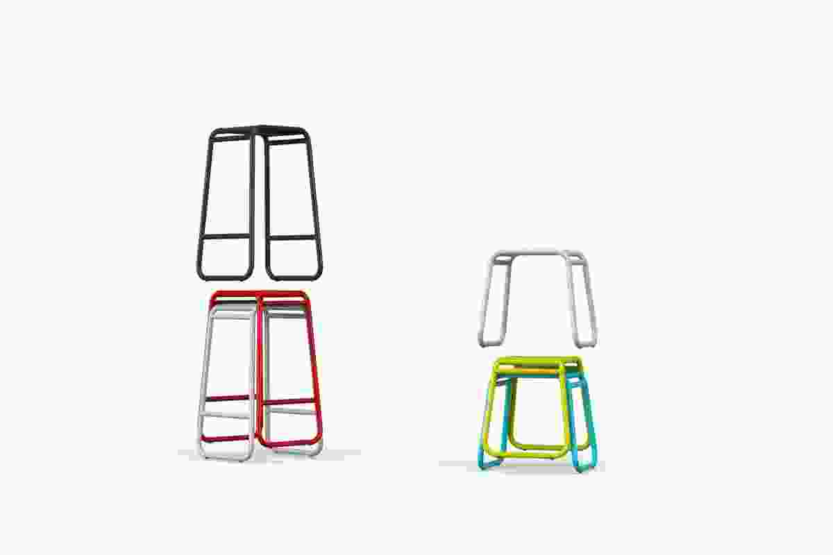 The stackable Tote stool by Convert Studios.