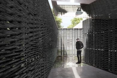 The 2018 Serpentine pavilion by Frida Escobedo.