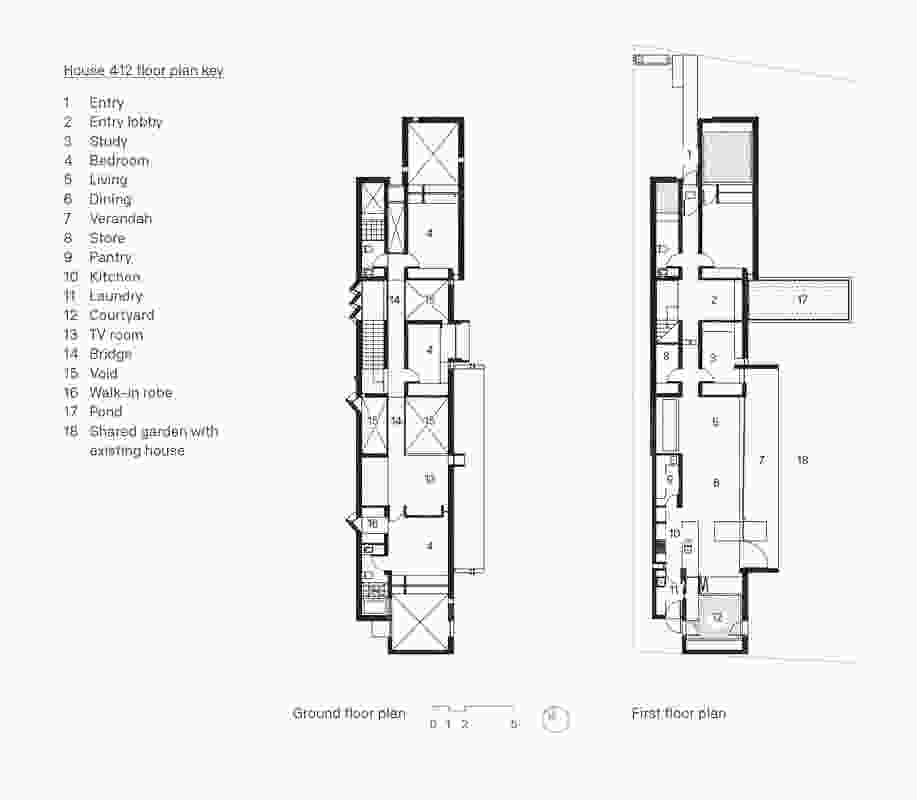 Plans of House 412 by Robust Architecture Workshop.