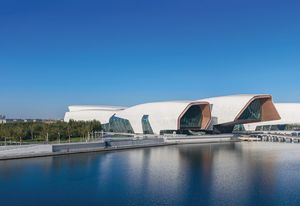 The museum and a cultural park have been built in the Binhai New Area on land reclaimed from Bohai Bay over the past decade.