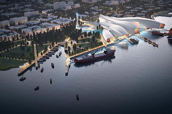 Cox Rayner's competition winning design for the Tianjin Maritime Museum in China was used by prime minister Malcolm Turnbull as an example of the opportunities for Australian architects in China.