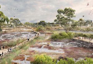 A possible wetlands outcome from the plan in E-Gate.