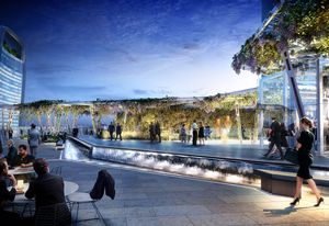 Rooftop garden of 10 Fenchurch Avenue by Eric Parry Architects.