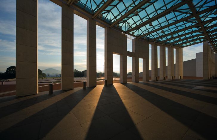 Entrance to Parliament House.