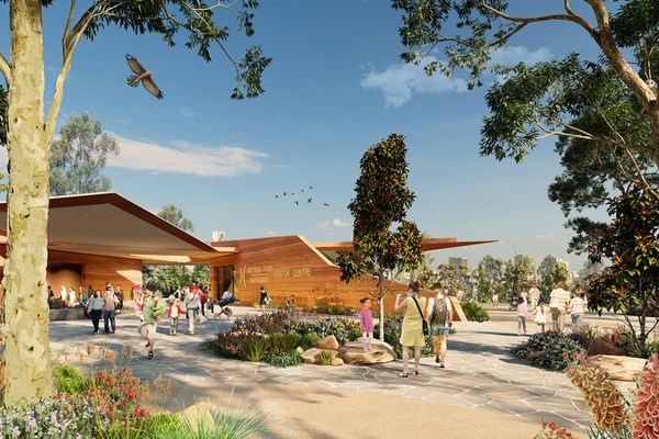 New visitor centre with well-located links will welcome people to the park.