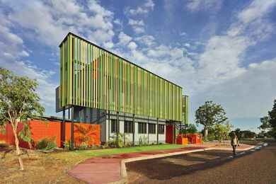 The MG/GT administration building in Kununurra, Western Australia by CODA Studio and Mark Phillips Architect (2013) services two Indigenous organizations in the wider Kimberley Region.