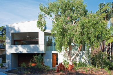 Concrete construction is a departure from the lightweight beachside vernacular.