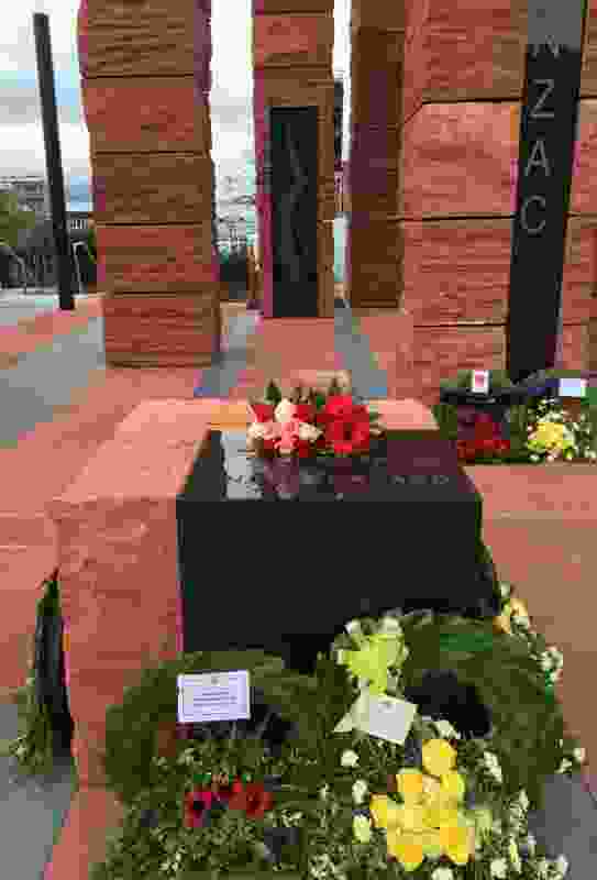 Wreaths laid at the Australian War Memorial.