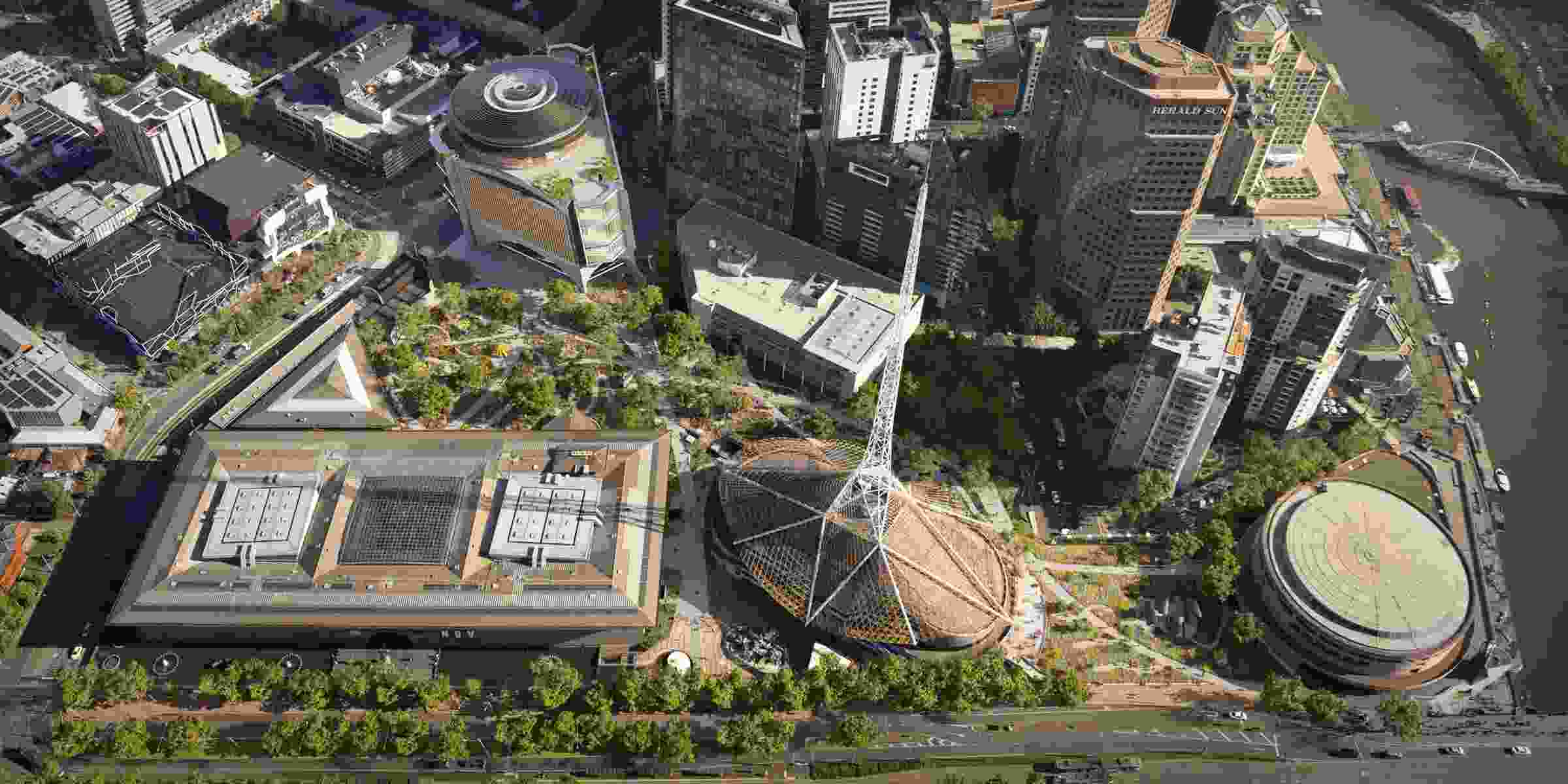 Darcstudio Renders Final designs for Melbourne Arts Precinct garden unveiled | Landscape ...