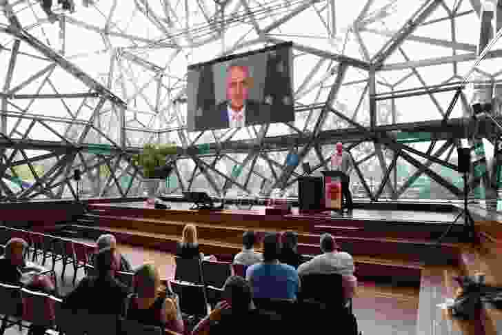 Australia’s prime minister Malcolm Turnbull opened the conference via video.