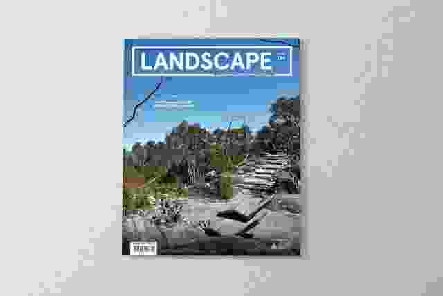 The cover of the November 2022 issue of Landscape Architecture Australia features Grampians Peaks Trail (Gariwerd) by McGregor Coxall with Noxon Giffen.