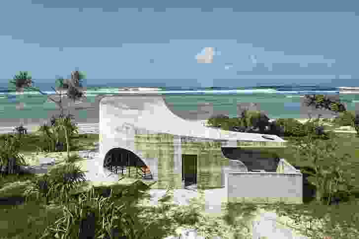 A typical “Guiletta” guest villa at Kristin Green’s La Plage du Pacifique.