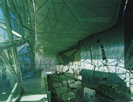Atrium interior, looking towards Flinders Street.
