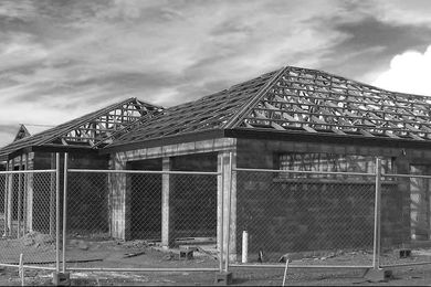 Housing under construction in northern Australia.