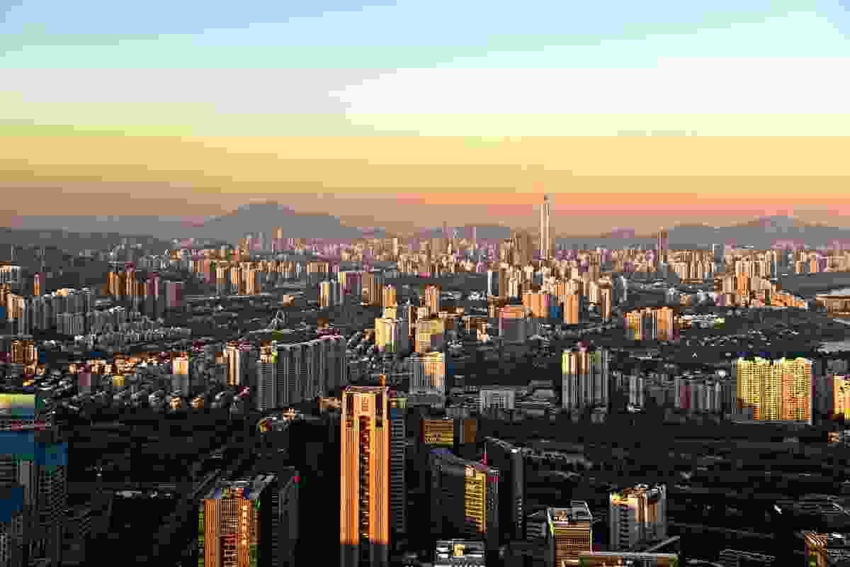 Shenzhen Skyline from Nanshan 2016 by Simbaxu, licensed under CC BY-SA 4.0