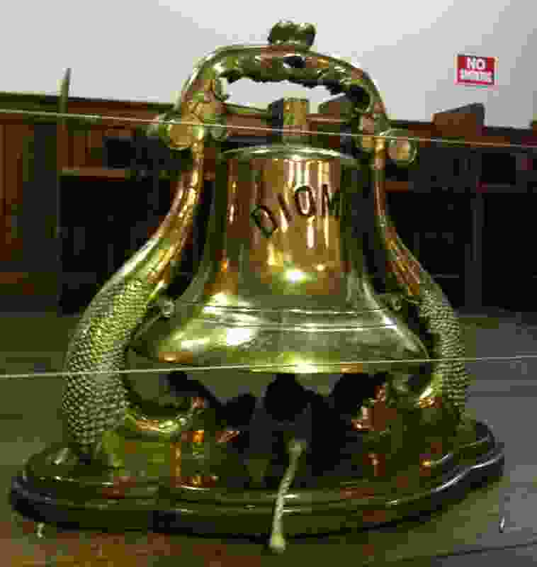 A ship's bell at the Mission to Seafarers.