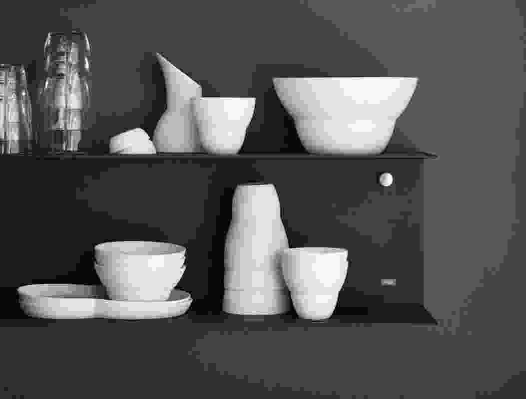 A collection of VIPP ceramics.