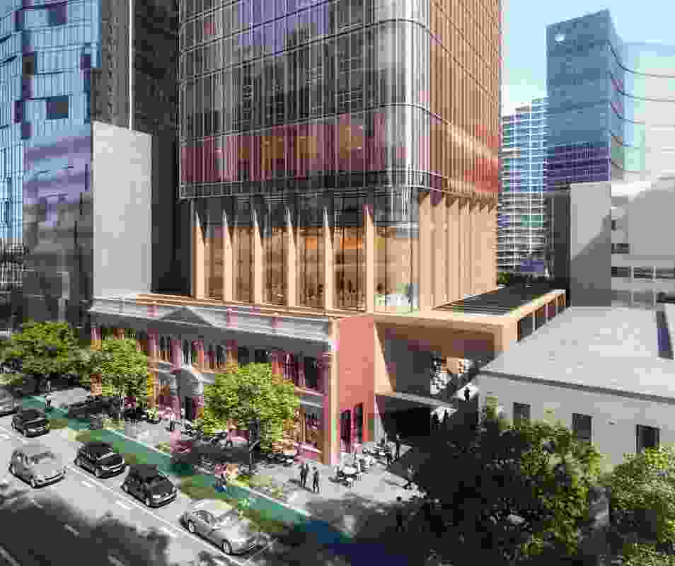 The proposed hotel at 292–294 and 296–300 City Road, designed by Elenberg Fraser.