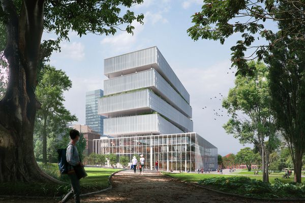 The Entrepreneur and Innovation Centre at Lot Fourteen, concept design by Baukultur with visualisation by Doug and Wolf.