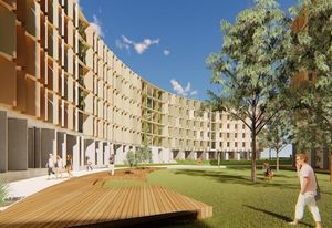 La Trobe University student accomodation by Jackson Clements Burrows Architects.