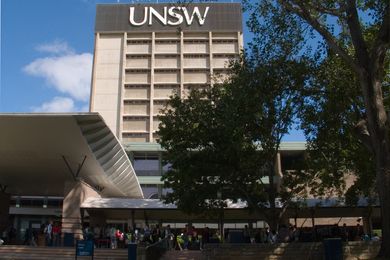 The library building at the University of New South Wales by Bjarte Sorensen, licensed under CC BY-SA 3.0