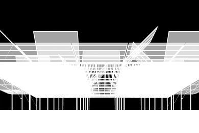 Sean Godsell Architects' proposal for the  MPavilion project, due to open in Melbourne's Queen Victoria Gardens in October 2014.